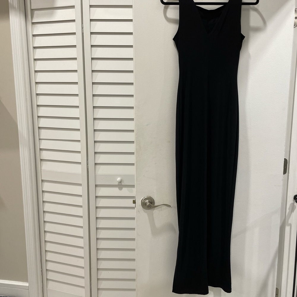 Black long dress with embellishments size small